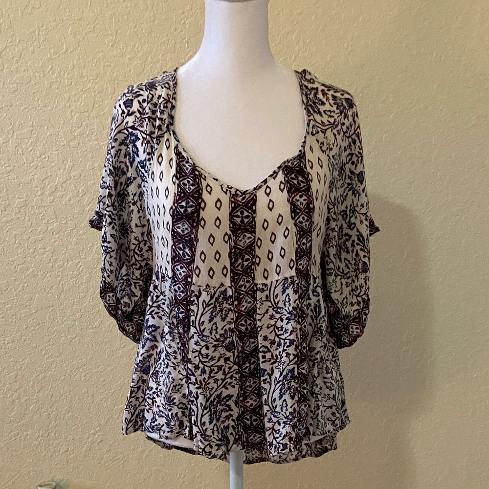 Free People Wide Sleeve Top